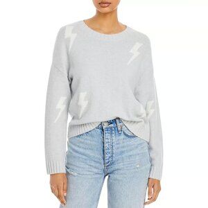 Rails Perci Light Grey and White Lightning Bolt Sweater Sz XS